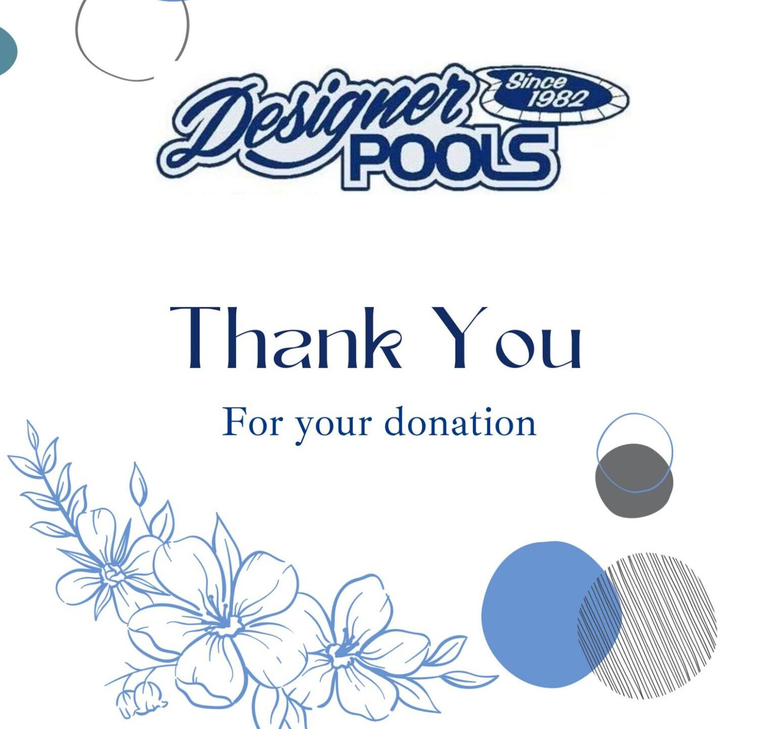 Designer Pools, Thank you!