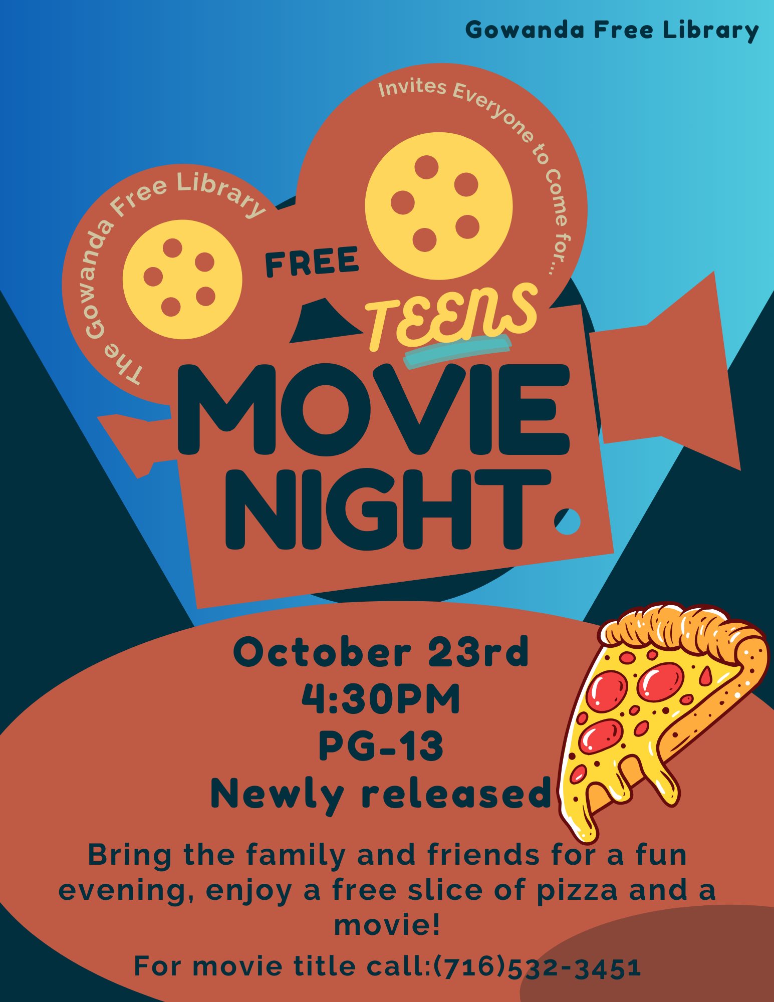 Free Teen Movie & Pizza