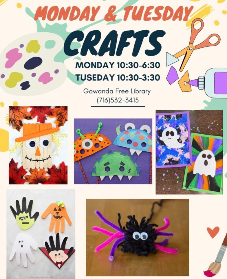 Monday & Tuesday Crafts